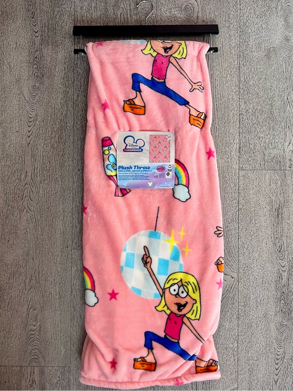 Disney Lizzie McGuire Super Soft Plush Throw Blanket NEW